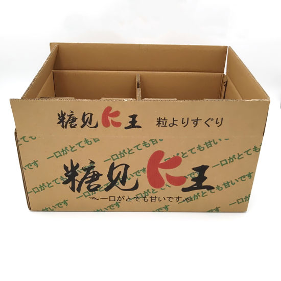 Factory Customization OEM/ODM 5-Ply Corrugated Color Fruit Gift Paper Packaging Carton Box for Pear/Orange/Apple/Lemon/Mango/Banana/Fruit/Vegetable