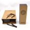 Hot Sale Recycled Cardboard Material One Bottle Carrier Packaging Box for Wine with Handle Shipping