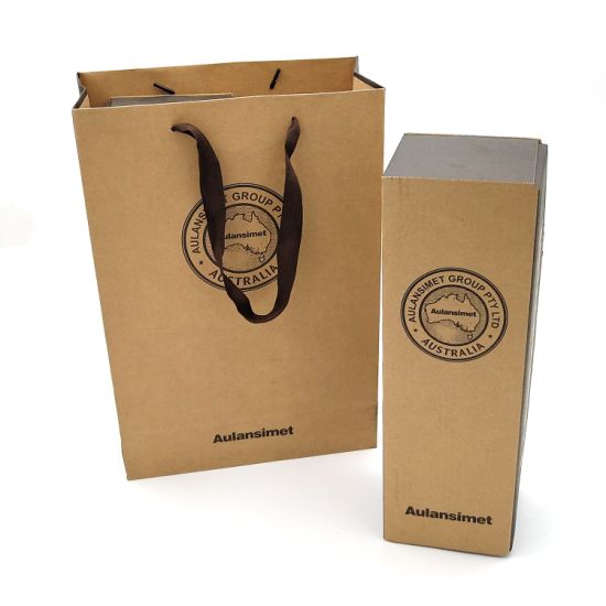Custom Kraft Cardboard Packaging Wine Gift Packing Paper Tube Boxes